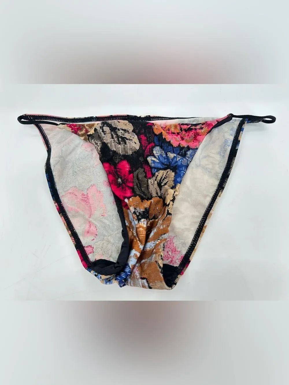Zimmermann Floral Brazilian Bikini Bottoms Size 0 Multicolor Cheeky Swim